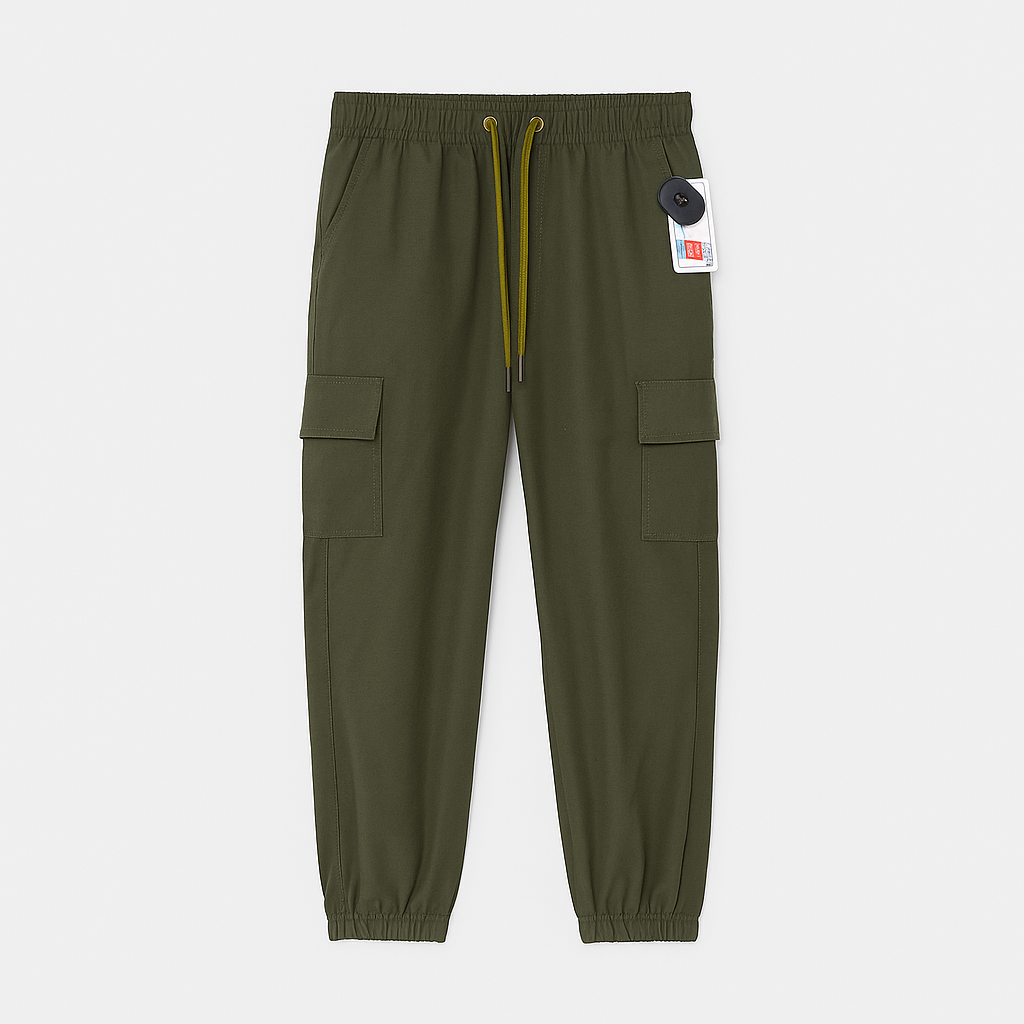Jogger shakris verde militar para niño