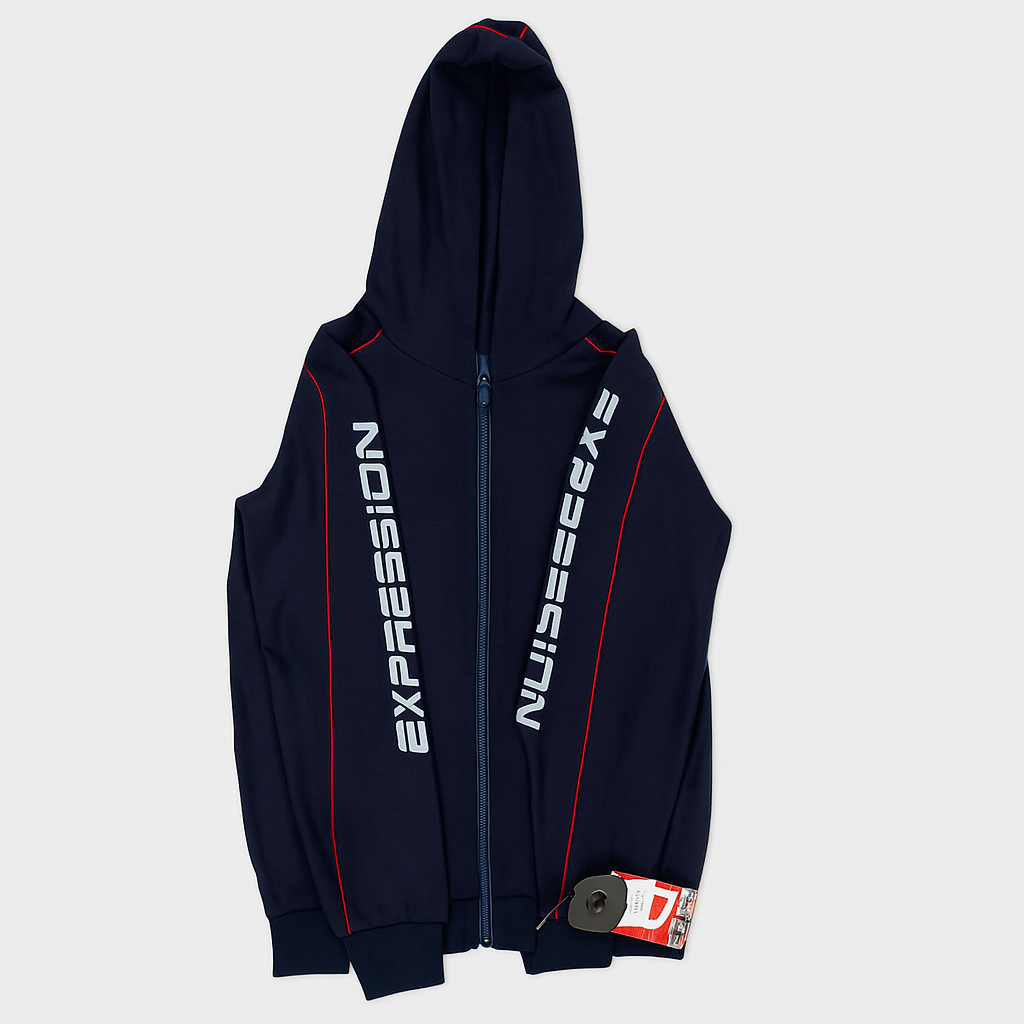 Buzo Fama Boys azul oscuro con cierre para niño