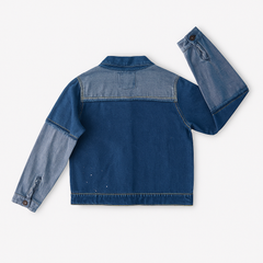 Chaqueta Rideri en denim con botones para niña