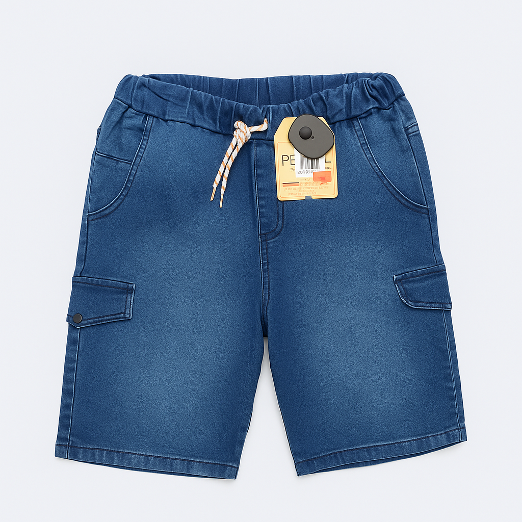 Pantaloneta Pencil denim para niño
