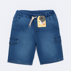 Pantaloneta Pencil denim para niño