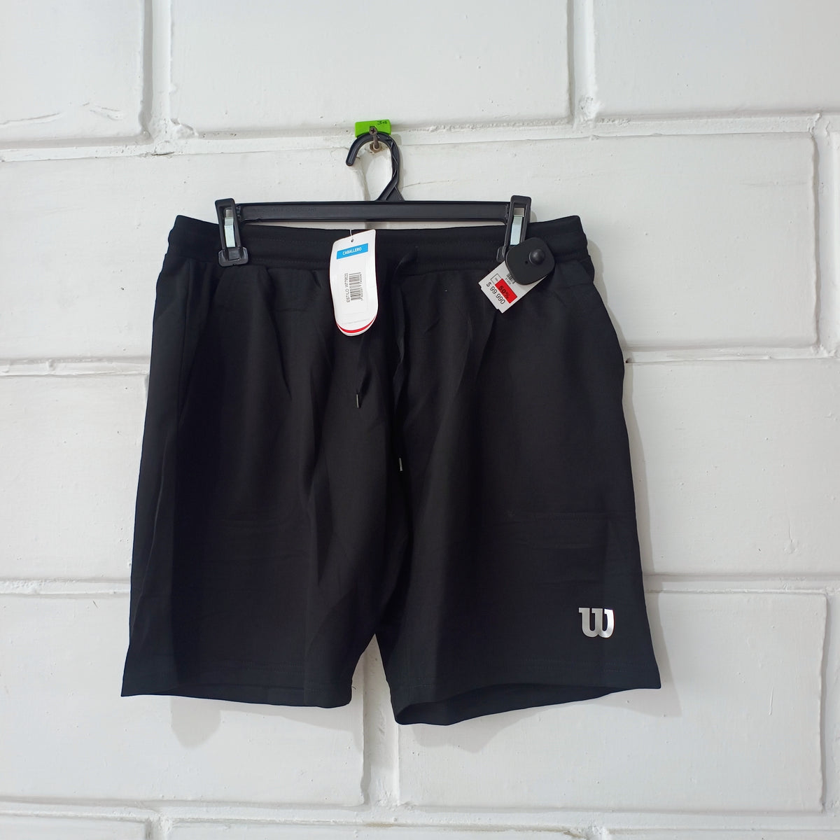 Pantaloneta Wilson Hombre Negra Oscura Talla M