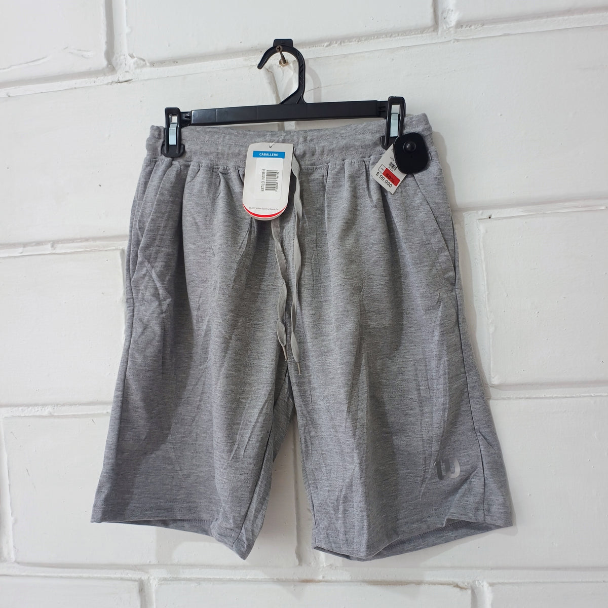 Pantaloneta Wilson Hombre Gris Claro Talla S